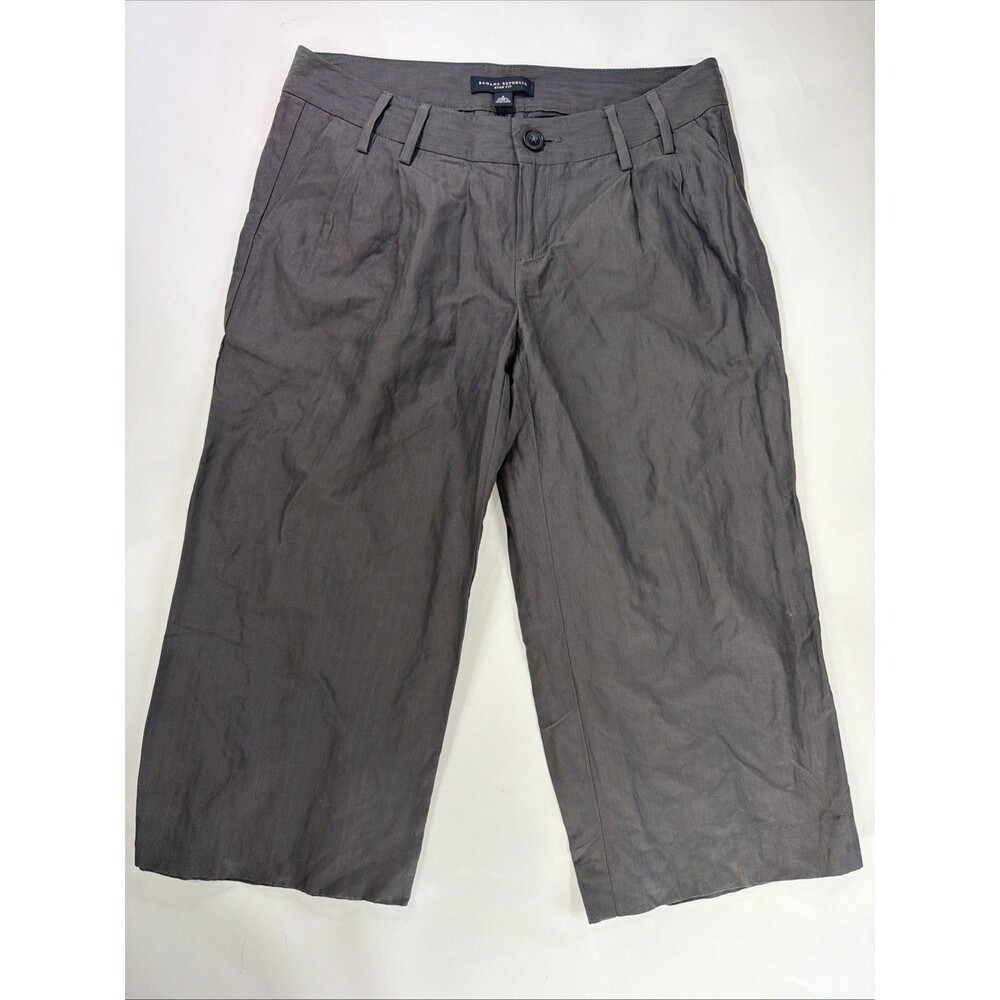 Banana Republic Women’s Grey Ryan Fit Long Pleated Shorts / Culottes Size 4